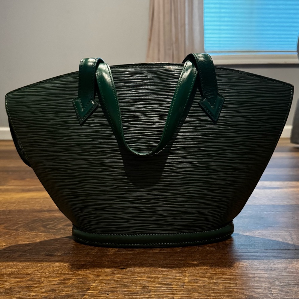Louis Vuitton Dark Green Epi Leather Saint Jacques Pm Handbag/Shoulder Bag